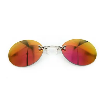 Image de Lunettes de soleil sans monture rondes vintage clip-on Matrix