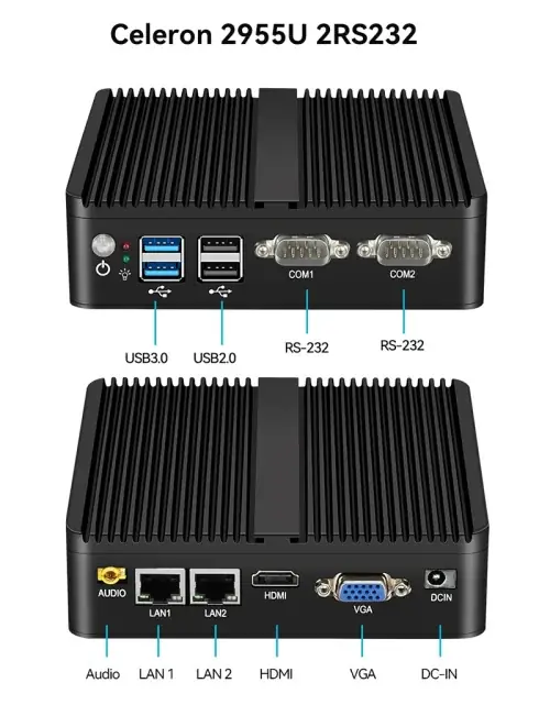 Image de Mini PC Industriel Puissant - Intel i3/i5/Celeron