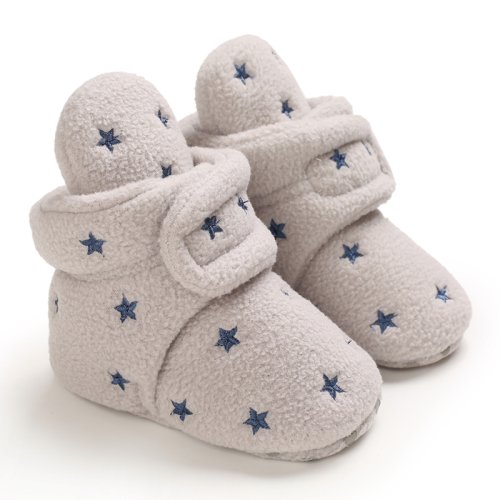 Afbeelding van Wintersneeuw Babylaarzen Meerdere kleuren Warme pluisballen Indoor Colloïdale deeltjeszool Baby pasgeboren peuter babyschoenen