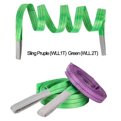 Image de Sangles de Levage Nylon 1 & 2 T - Plate Industrielle