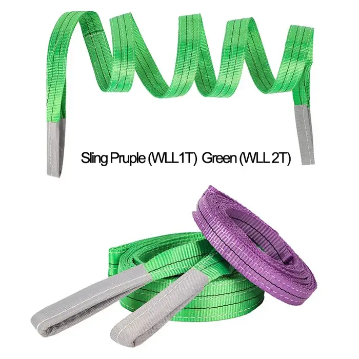 Image de Sangles de Levage Nylon 1 & 2 T - Plate Industrielle