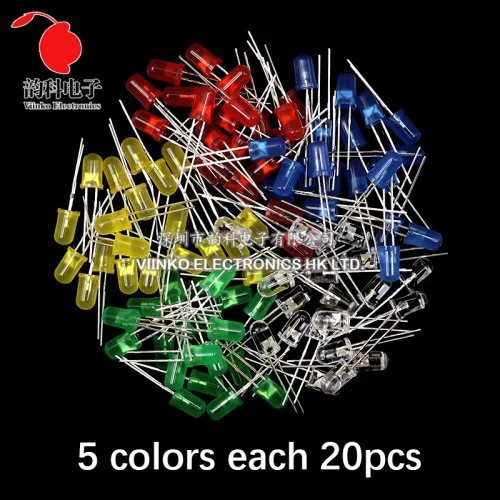 5ColorsX20 LED zestaw
