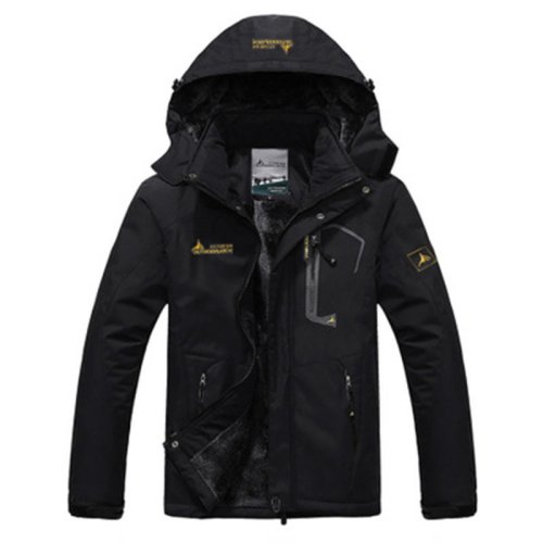 Imagen de Parka Militar con Capucha para Hombre: Abrigo Grueso, Cálido y A Prueba de Viento, Chaqueta de Invierno con Forro de Piel Sintética, Estilo Anorak