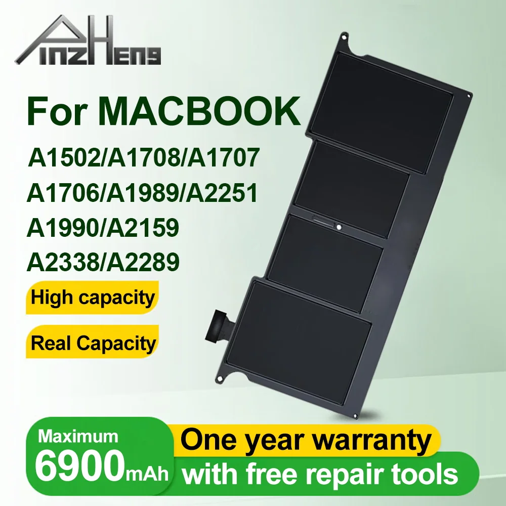 Immagine di PINZHENG Batteria Del Computer Portatile Per Macbook Pro 13 ''A1502 A1706 A1989 A2251 A2159 A2289 A2338 A2251 15'' A1707 A1582 A1493 A1820 A1819