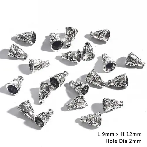 Image de Bouchons de perles argent antique pour bijoux DIY