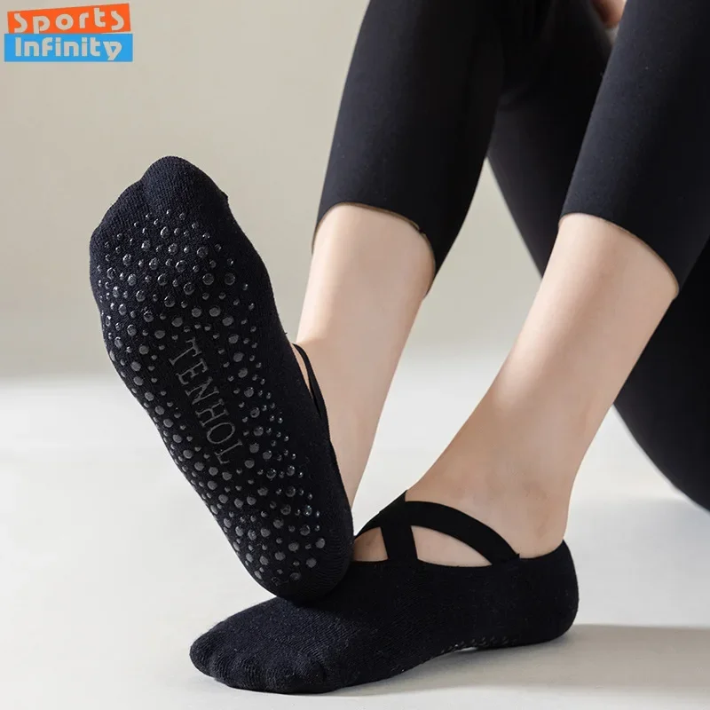 Image de Chaussettes de Yoga Antidérapantes pour Femmes
