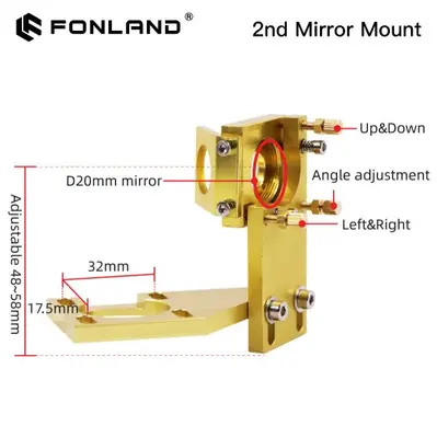 Image de Kit Tête Laser CO2 Mini D12/D18/D20mm + Lentille FL50 8mm