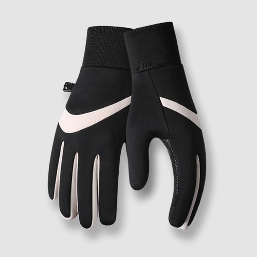 Image of Men's Winter Warm Gloves with Fleece Lining – Windproof, Water-Resistant, Touchscreen Compatible for Cycling and Outdoor Activities