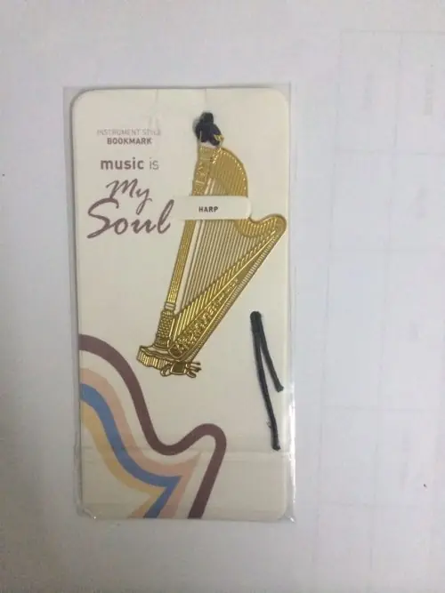 Image de Marque-page Métal Musique avec Lanière
