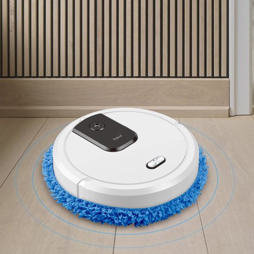 Afbeelding van Slimme Veeg- en Dweilrobot met Stofzuigfunctie: Droog en Nat Reinigen, Oplaadbare Robotiche Huisvuilzuiger met Bevochtigingsspray