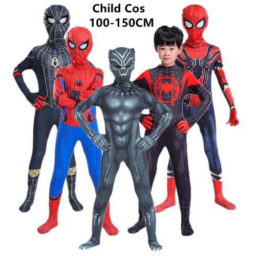 Afbeelding van Spider-Man Kostuum voor Kinderen - Volledige Jumpsuit met Masker voor Verkleedfeesten, Schooloptredens en Halloween