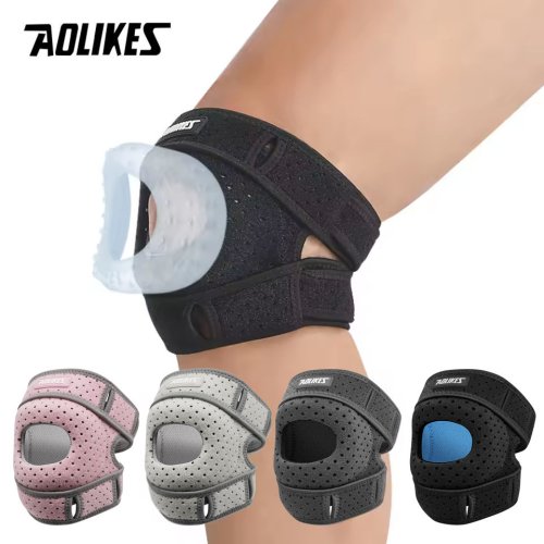 Bild von AOLIKES 1 Stück Patella-Kniebandage, Patellar-Sehnen-Stützgurt mit Gel-Pad – Knieschmerzen, Arthritis, Sehnenentzündung, Kniestabilisator