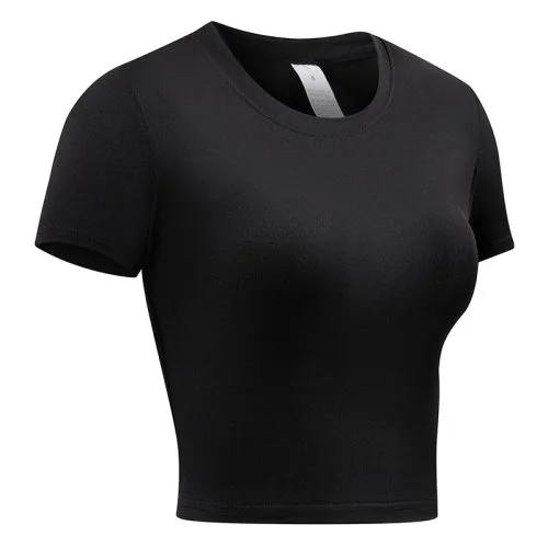 Schwarz kurz T-Shirt