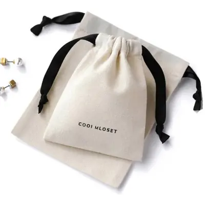 Image de Sac Cadeau en Coton Élégant avec Logo Personnalisé