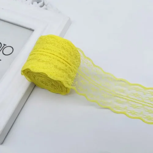 Immagine di Nastro di Pizzo 4-5 cm - 10 Metri Rotolo Colori Vari