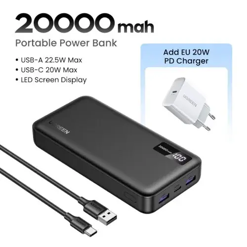 20000 mAh chargeur UE