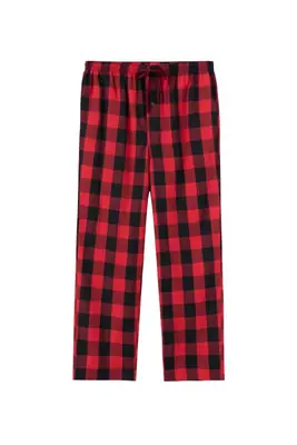 Image de Pantalon de Pyjama Homme Coton Doux à Carreaux