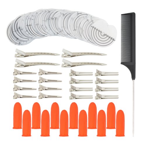 Immagine di Set Completo di Protezioni Termiche per Scudi da 150 Pezzi con Modelli per Colla Fusion, Fermagli per Estensioni Capelli e Accessori Professionali