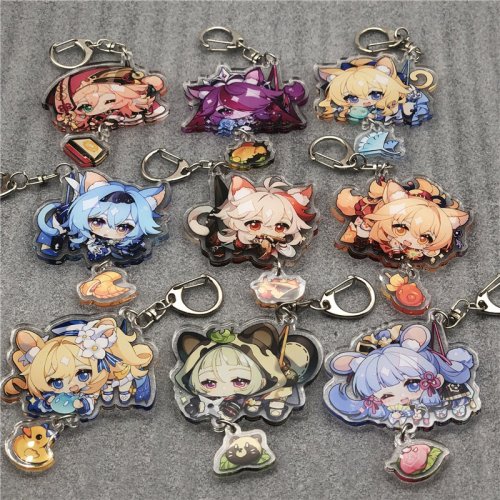 Image de Porte-clés Genshin Impact - Kazuha, Yoimiya, Ayaka