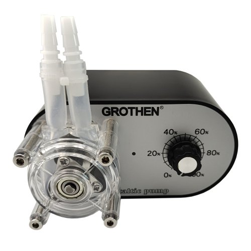 Imagen de Bomba Dosificadora Peristáltica con Flujo Ajustable de 114 a 500 ml/min y Adaptador Incluido para Sistemas de Riego y Tratamiento de Agua