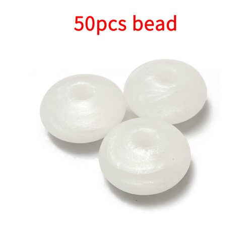Bild von 50 stücke Silikon Linsen Perlen BPA FREI Baby Zahnen Perlen Pflege Armband Tiny Rod Baby Beißring Zubehör