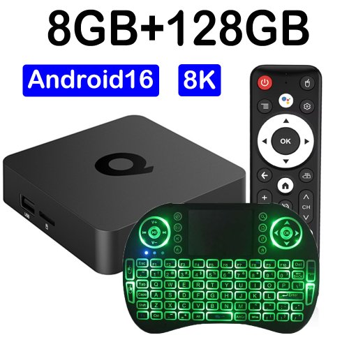 Zdjęcie TV Box Q1 Android 14 8GB 128GB Bluetooth 5.4 Odtwarzacz multimedialny Allwinner H313 8GB128GB Set Top Box 8K Video 4K Smart TV Box