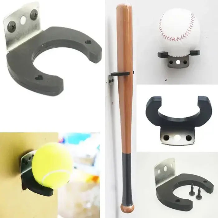 Image de Support Mural pour Batte de Baseball - Mini Batte Sans Rayures