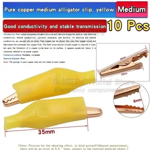 35mm gelb 10pcs