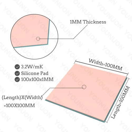 2PCS 100X1MM rosa