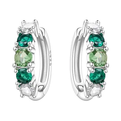 Image de Boucles d'oreilles Orchidée en Argent Sterling 925