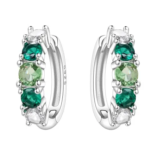 Image de Boucles d'oreilles Orchidée en Argent Sterling 925