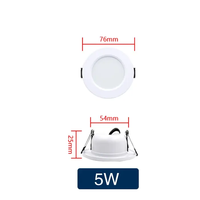 Image de Spot LED Encastré Rond 5W à 18W - Éclairage Intérieur Blanc Chaud & Froid