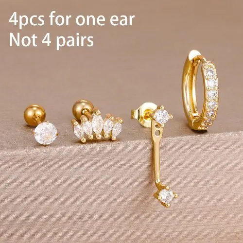 10-goud-wit-4PCS