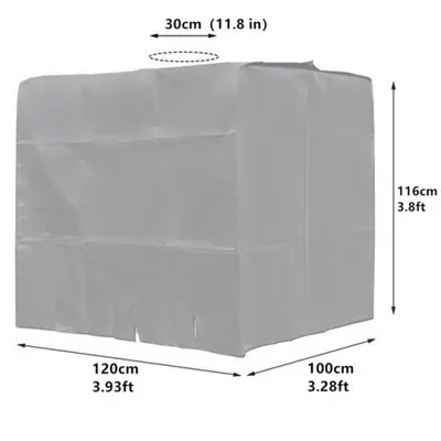 Image de Couvercle Étanche IBC 1000L - Protection Solaire & Anti-Poussière