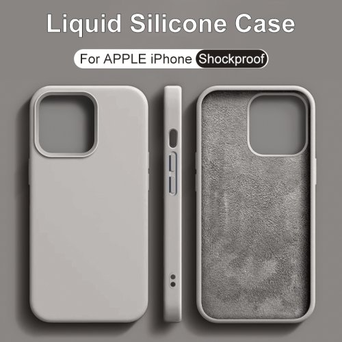 Bild von Luxus-Silikon-Hülle für iPhone 15 Pro Max & Co.