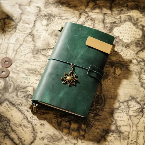 Image de Carnet de Voyage en Cuir Vintage