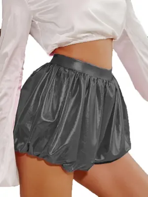 Image de Short Métallique Brillant Femme - Style Fête & Club
