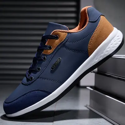 Image de Baskets Hommes Imperméables en Cuir - Confort & Style