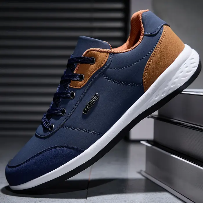 Image de Baskets Hommes Imperméables en Cuir - Confort & Style