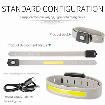 Image de Mini Lampe LED Portable 500LM - Lumière de Poignet pour Camping et Cyclisme