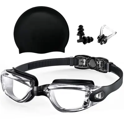Image de Kit Natation Ultra-Comfort : Lunettes + Bonnet + Bouchons