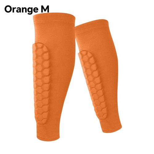 Imagen de 1 Uds. Calcetines espinilleras de fútbol mangas con funda de compresión de pantorrilla de espuma alm...