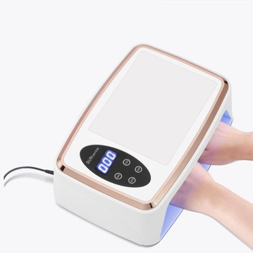 Imagen de Secador de uñas con 90 LED, lámpara UV para curar todos los esmaltes de Gel, detección de movimiento...