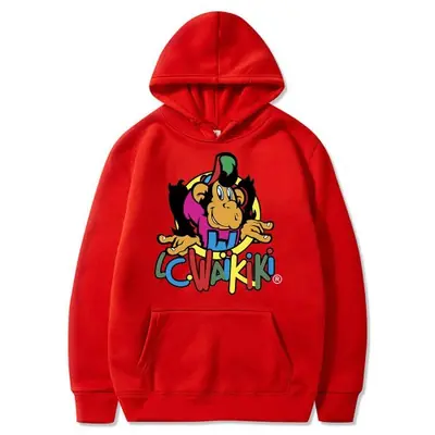 Image de Sweat à capuche Singe Graphique - Style Anime & Mode