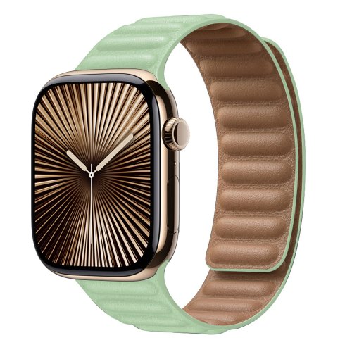 Immagine di Cinturino in Pelle Magnetico per Apple Watch - Stile Elegante e Compatibile con Tutte le Serie