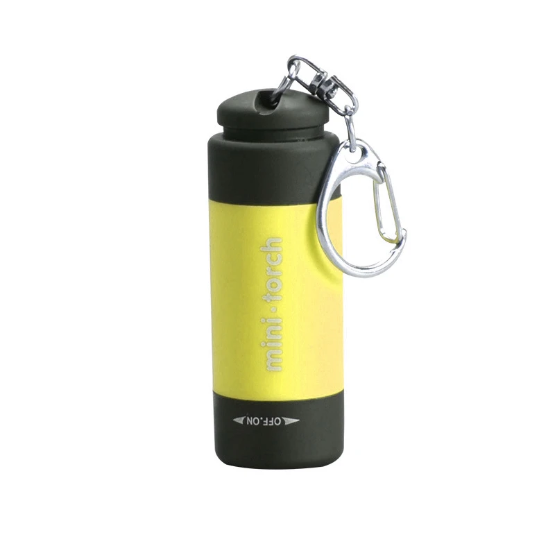 Immagine di Mini torcia portachiavi tascabile luce portachiavi USB torce elettriche piccolo portachiavi torcia per campeggio escursionismo emergenza 1 confezione