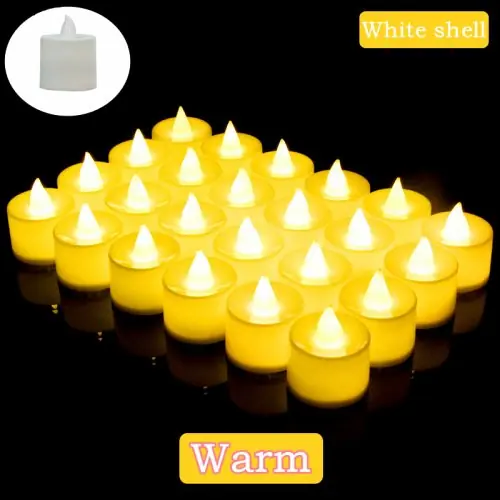 Image de Bougies LED sans Flamme - Lumière Chaude pour Décoration