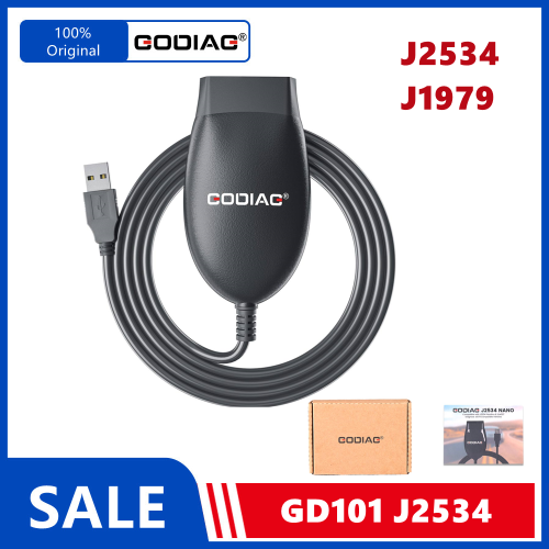 Immagine di Godiag GD101 J2534 - Diagnostico Auto Professionale con Modalità Automatica di Commutazione, Compatibile con J2534 Pass-Thru e ELM327 per Veicoli J1979
