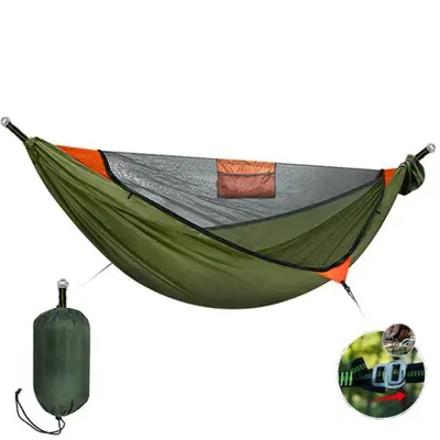 Image de Hamac 2 en 1 avec filet anti-moustiques