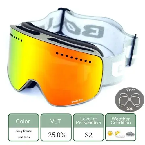 Lunettes de ski magnétiques